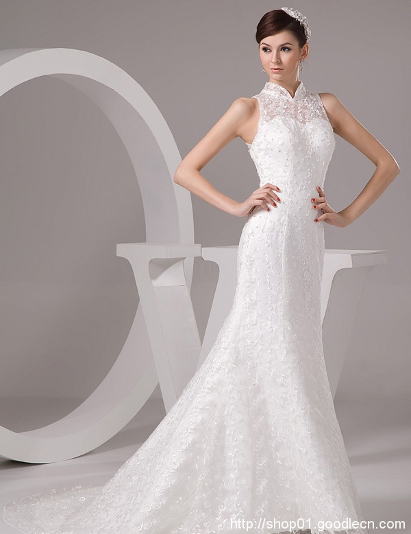 Ivory A-line Jewel Neck Beading Knee-Length Wedding Reception Dress