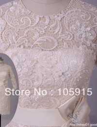 Porcelain Modest Three Quarter Sleeves Ivory Lace Mother of the Bride Dress Women's Wedding Pant Suits Satin SV08