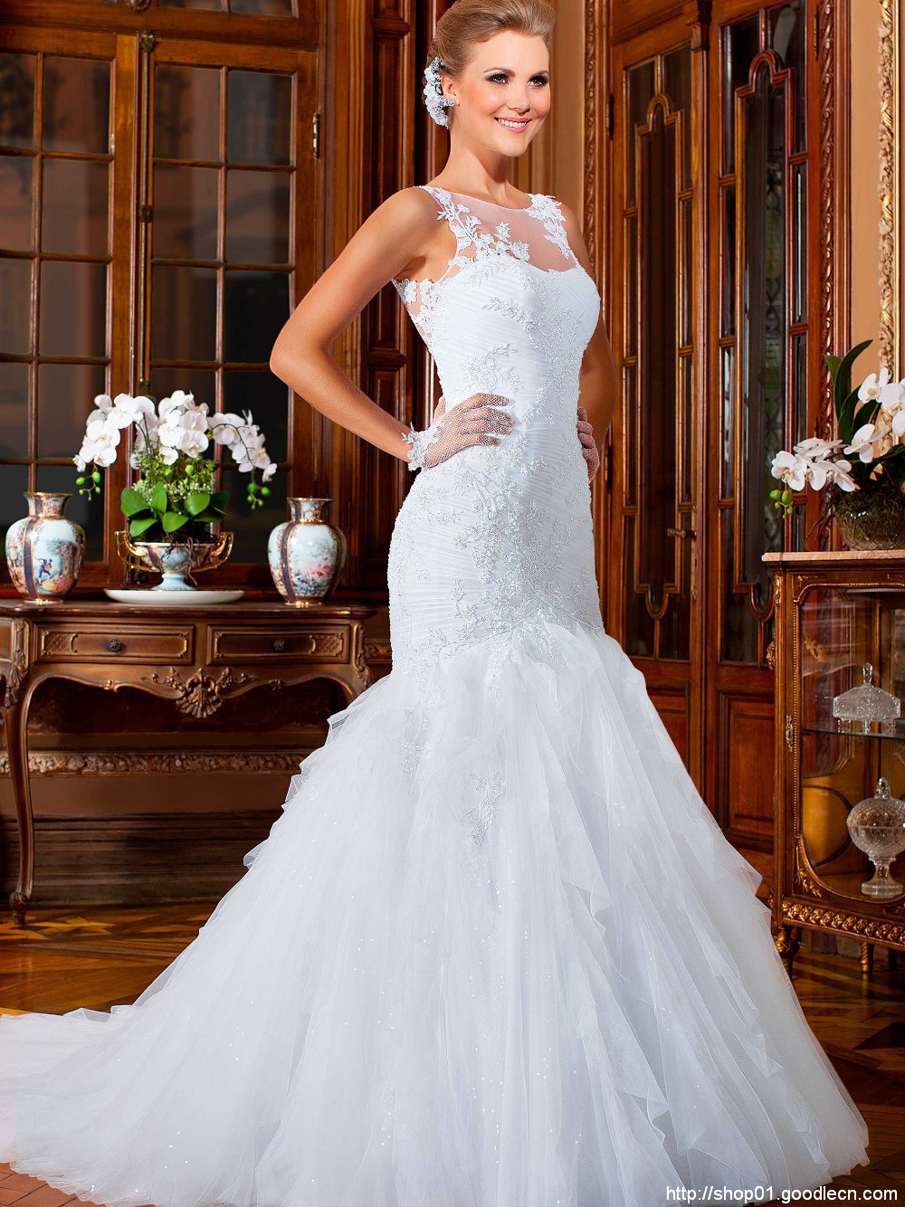 Vestido De Noiva Lace Vintage Wedding Dress Mermaid Wedding Dresses Robe De Maraige Casamento China Online Store 2015 BW-11